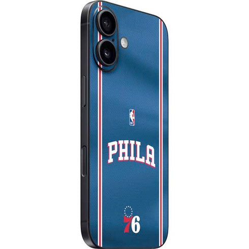 NBA Philadelphia 76ers Jersey iPhone 16 Plus Skin